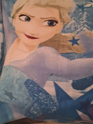 Frozen fleece blanket used