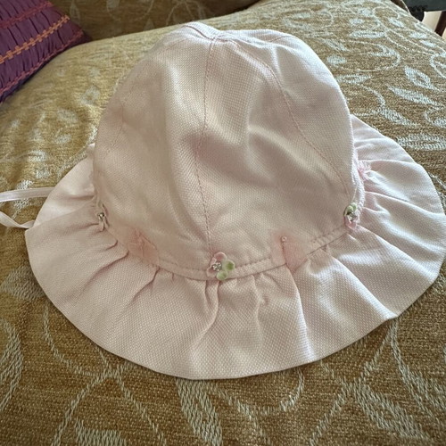 Pink hat with bow for 12 months, Lapin House, new