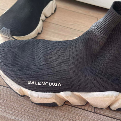 Balenciaga sock boots used, black, size 39