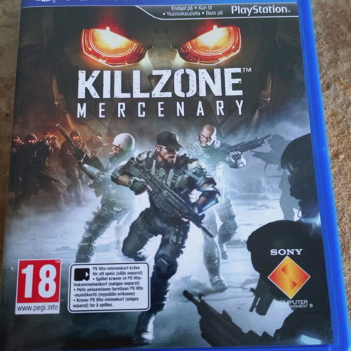 Killzone Mercenary PlayStation Vita used with custom manual