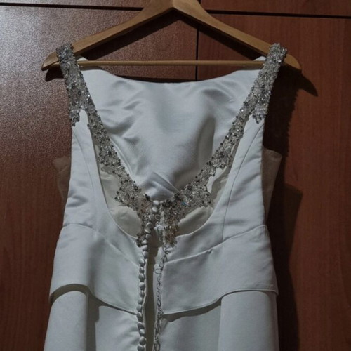 Wedding dress used, white, tailored to measurements