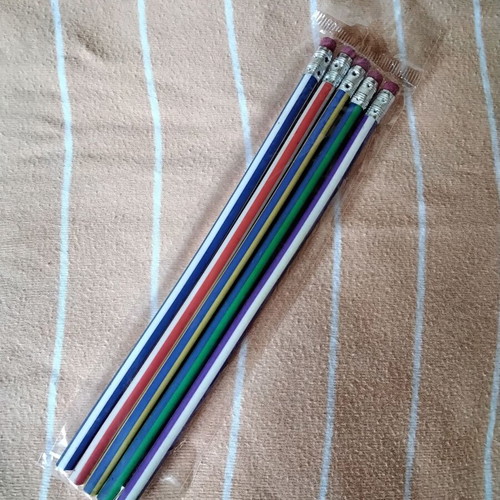 Five bendable pencils for sale