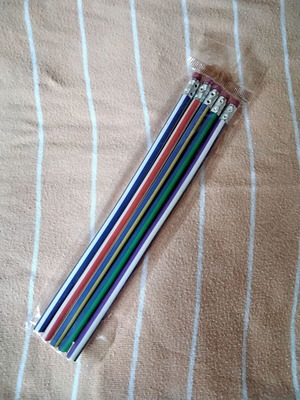Five bendable pencils for sale