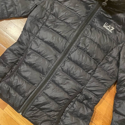 Emporio Armani EA7 puffer jacket black size S new