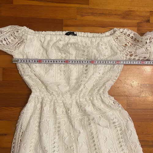 White Parisian One-Piece Romper medium size like new