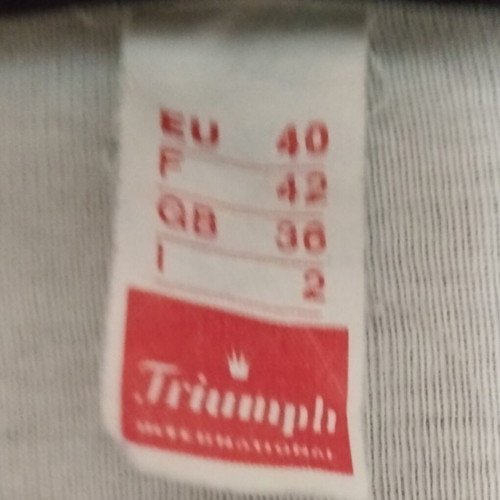 Triumph women's cotton shirt with lace, size 38, new, white