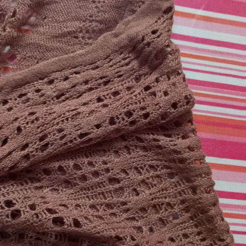 Handmade circular scarf leopard and openwork knit new
