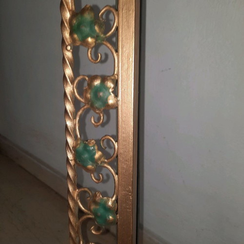 Bronze curtain rod solid 1940s with double rail 1.50x10