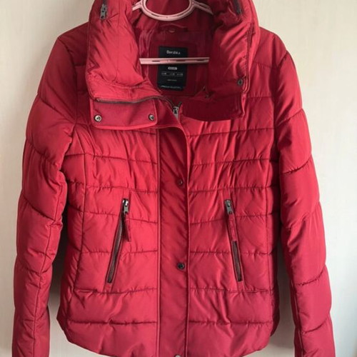 Bershka women's jacket like new, red, size Medium