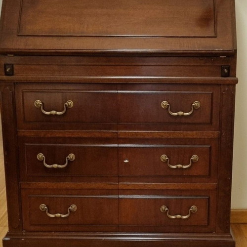 Secretary desk used walnut with drawers