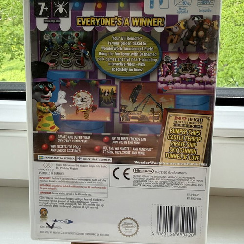 Wii Wonder World Amusement Park game used for Nintendo Wii with manual