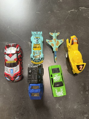 Toy cars set, all together