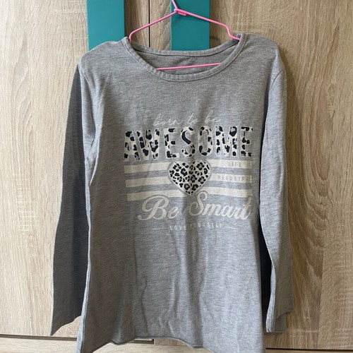 Children's shirt 8 years used, gray, size 128 cm