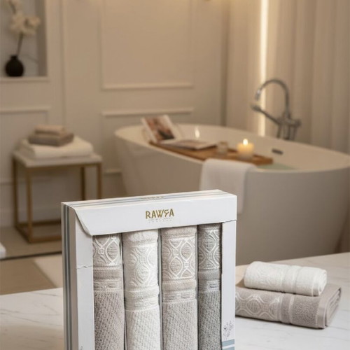 Premium towel set 3 pieces 100% Egyptian cotton luxury collection
