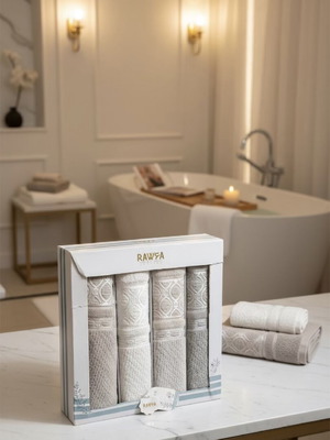 Premium towel set 3 pieces 100% Egyptian cotton luxury collection