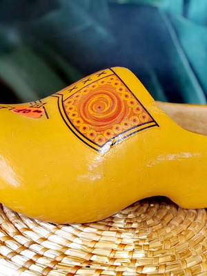 Large Dutch wooden shoe used