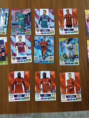 Λοτ 14 κάρτες Panini Premier League 2023 μεταχειρισμένες, καλή κατάσταση