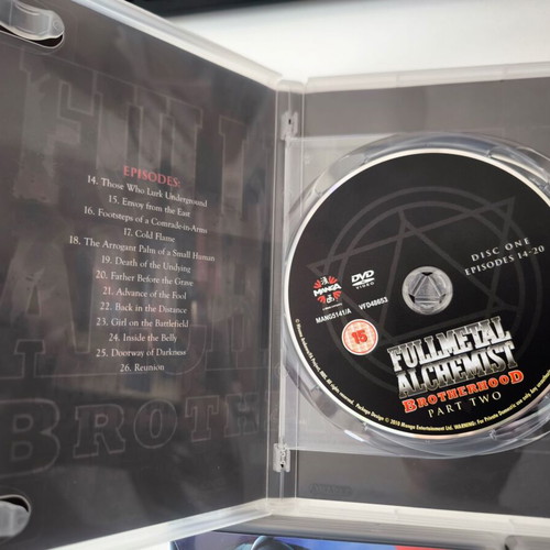 Fullmetal Alchemist Brotherhood DVD complete series near mint condition