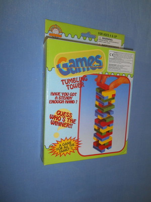 Tumbling Tower επιτραπέζιο ταξιδιού καινούργιο, τύπου Jenga