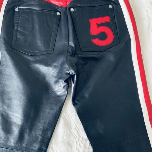 Apriori Escada Group Leather Racing Pants Lamb Nappa size 40 like new