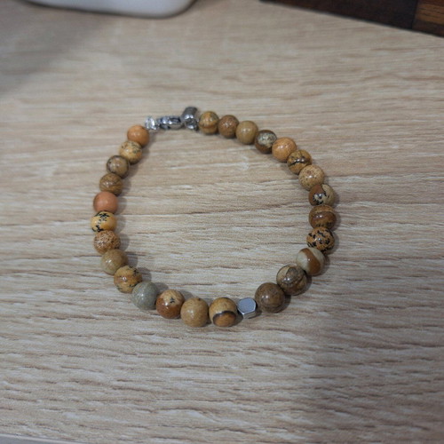 Handmade men's bracelet made to order from natural stones