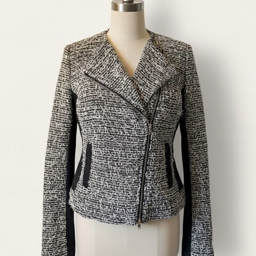 Top Secret women's black and white textured jacket like new XS–S