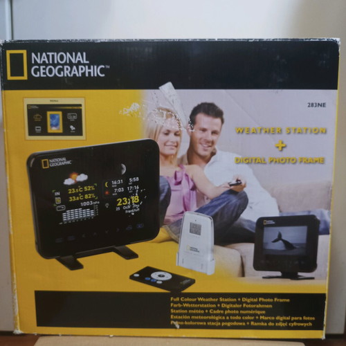 National Geographic Weather Station and Digital Photo Frame like new