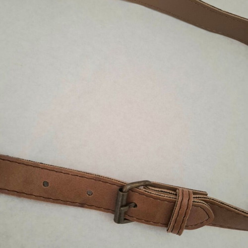 Tan Belt With Double Buckle New, 100 cm