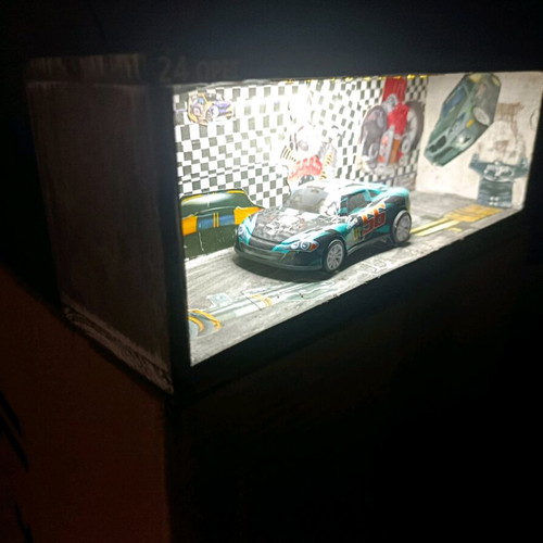 Table lamp made to order with 18 hidden LED lights