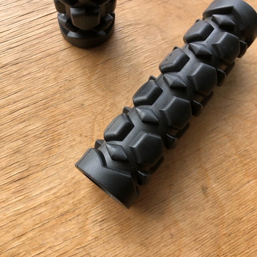 Black motorcycle grips new, 12 cm size