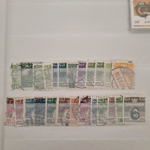Danish stamp collection used, 40+ pieces 1920–1950