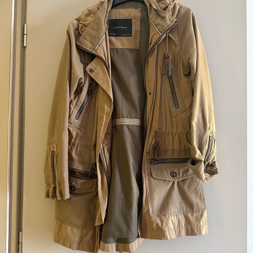 Jacket Zara used, brown, size S