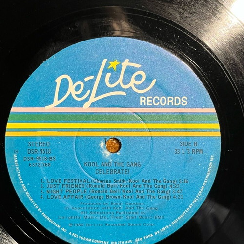 Kool and the Gang LP Celebrate 1980 used without cover