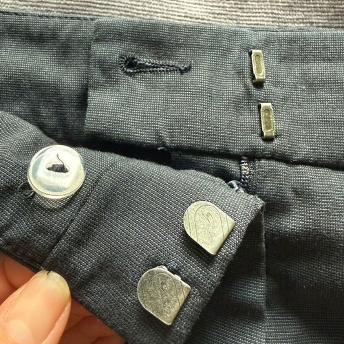 S.Oliver Straight Tailored Pants Like New Blue-Grey Size M