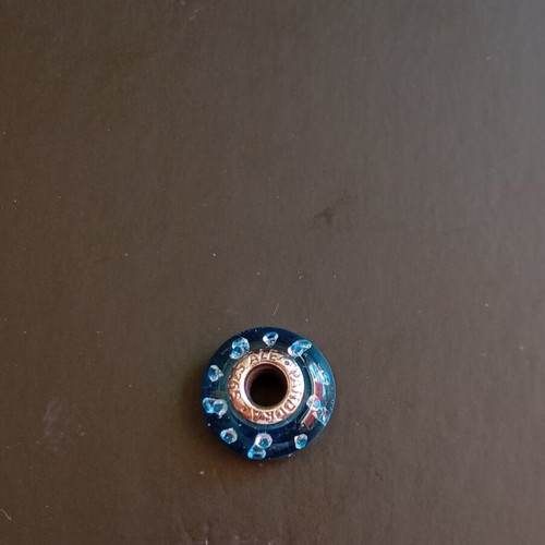 Blue Murano Pandora charm like new, silver