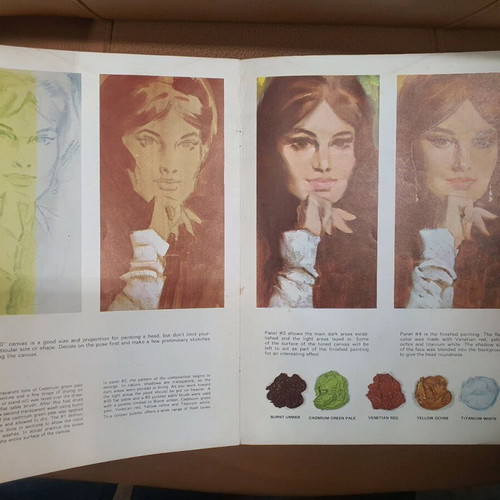 Faces and Features book used, English
