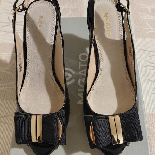 Migato Leather Shoes No.36 New Black Pumps