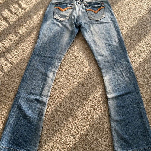 Replay jeans vintage Y2K low rise flare fit σαν καινούργιο, washed denim