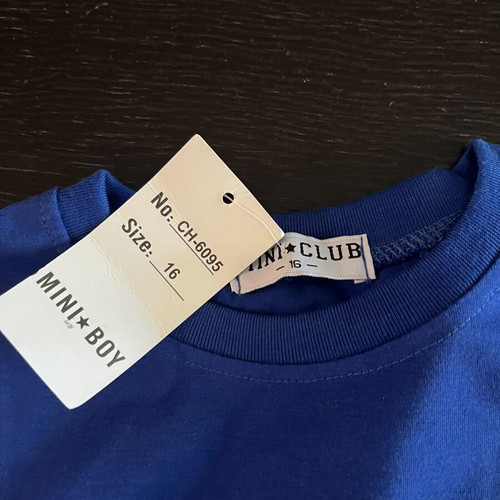 Kids' shorts and t-shirt set new, grey and blue, size up to 16 years