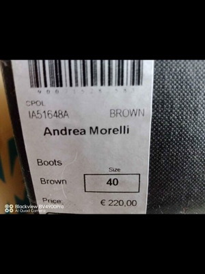 Δερματινες Μπότες Andrea Moreli Καινούργιο Νο 40 Καφέ Πορτοκαλί