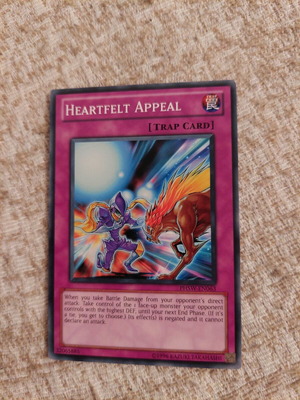 Yu-Gi-Oh Heartfelt Appeal κάρτα σαν καινούργιο