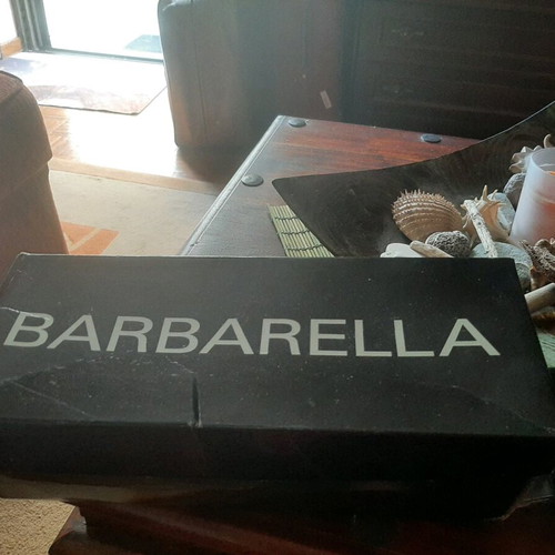Barbarela mules like new, black gray crocodile pattern, size 41