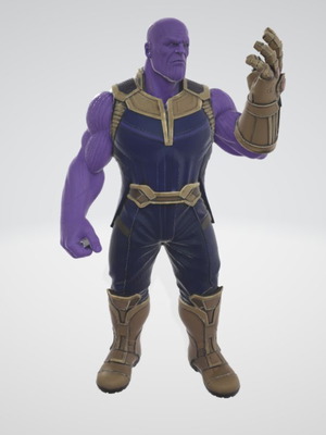 Φιγούρα Thanos 3D εκτυπωμένη άβαφη, συλλεκτικό μοντέλο για προσωποποίηση