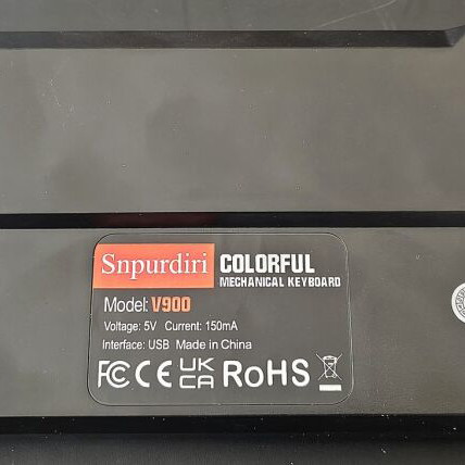 Snpurdiri V900 60% Mechanical Keyboard like new, red switches