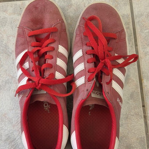 Adidas Campus red women's sneakers size 38.5 used