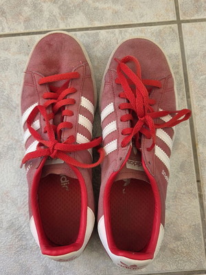 Adidas Campus red women's sneakers size 38.5 used