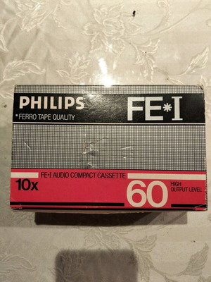 Philips cassette tapes new, pack of 10 sealed in original packaging