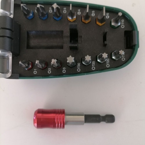 Parkside screwdriver bits set of 15 in case new