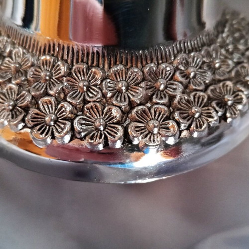 Silver-plated decorative bowl unused