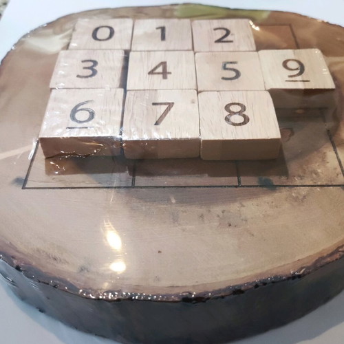 Wooden puzzle 3 Games in 1 Plate by Dilemma Games new